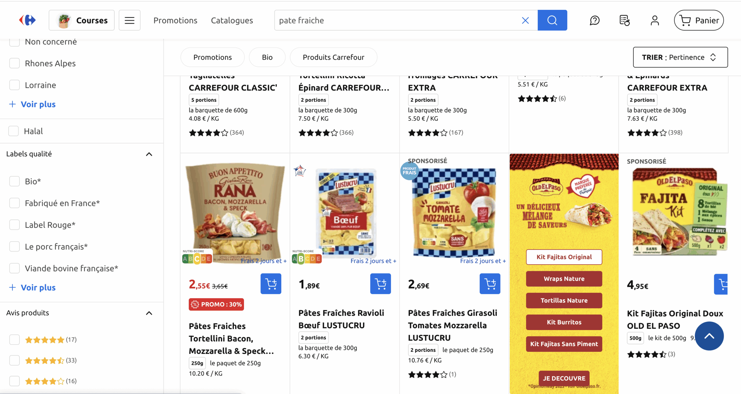 Old el Paso : Site Drive Distributeur